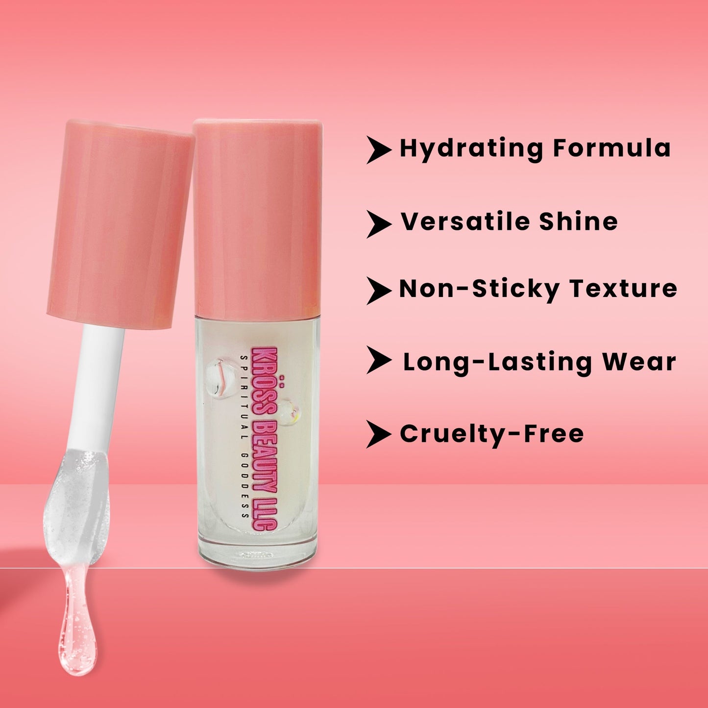 (Pre-Order) Karthika Pink Clear Glossy Lip gloss